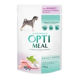 OPTIMEAL, XS-XL, Kaninchen und Cranberry, Beutel Nassfutter für Hunde, (in Sauce), 100g