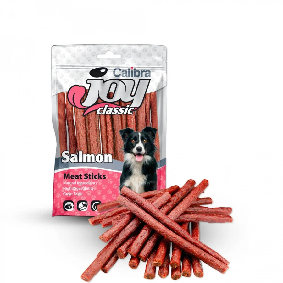 CALIBRA Joy Classic Sticks, XS-XL, Zalm, beloningszakje voor honden, 80g