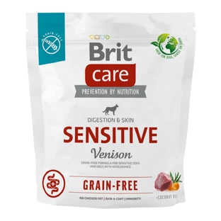 BRIT Care Sensitive, XS-XL, Hunted, grain-free dry food for dogs, digestive system, 1kg