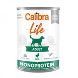 CALIBRA Life, XS-XL, Duck and Rice, canned single protein wet food for dogs, (pate), 400g