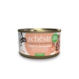 SCHESIR Complete Nutrition, thon et saumon, nourriture humide en conserve pour chats, (en aspic), 85g