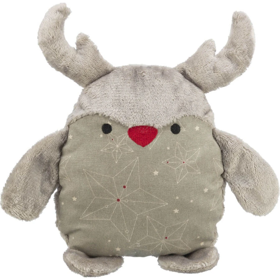 TRIXIE Christmas Ren, plush toy dogs XS-XL, physical activities, textile, beige, 30cm