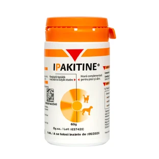 VETOQUINOL Ipakitine, XS-XL, niersupplement voor honden en katten, fles, 60g poeder