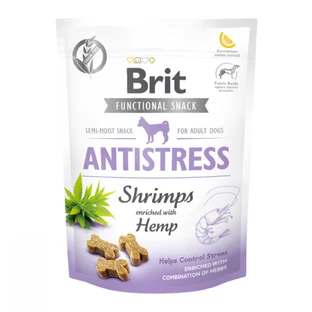 BRIT Care Functional Snack Antistress, Krewetki z konopiami, bezzbożowe funkcjonalne nagrody dla psów, antystresowe, 150g