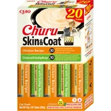 INABA Churu Skin&Coat Chicken Varieties, Kip, graanvrije beloning box katten, (puree), 280g