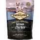 CARNILOVE Junior S-XL, Salmone e Tacchino, alimento secco senza cereali per cani giovani, 1,5kg