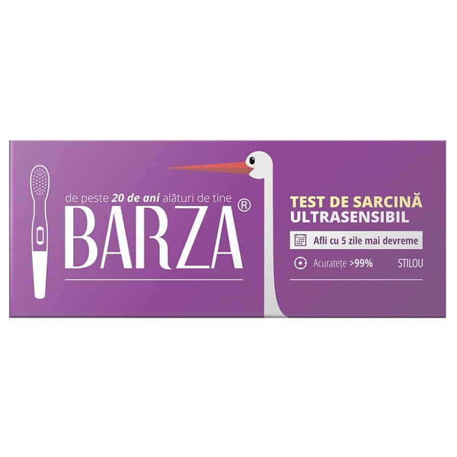 Ultrasensitiver Stift-Schwangerschaftstest, 1 Stück, Barza