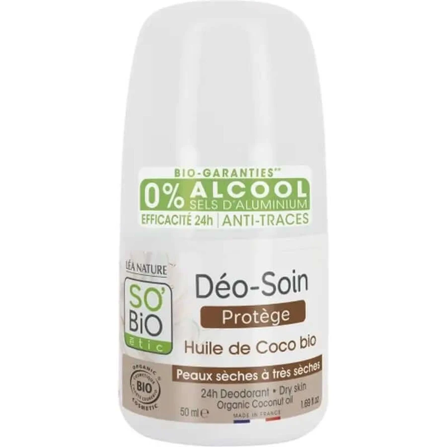 So'Bio Etic Beschermende Deodorant 24H Kokos Roll-On 50Ml