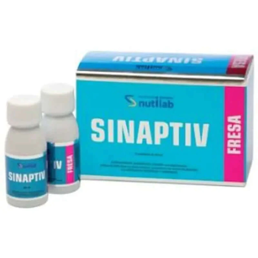 Nutilab Sinaptiv Aardbei 8 Injectieflacons