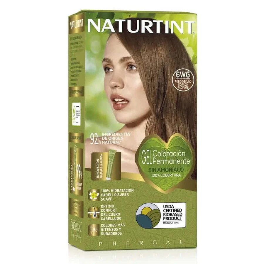 Naturtint Colorație permanentă Colorație permanentă fără amoniac 6Wg - Radiant Golden Dark Blonde