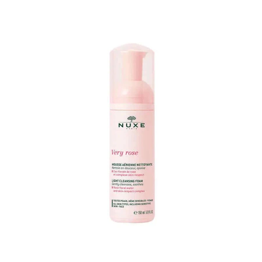 Spumă de curățare delicată Nuxe Very Rose 150 ml