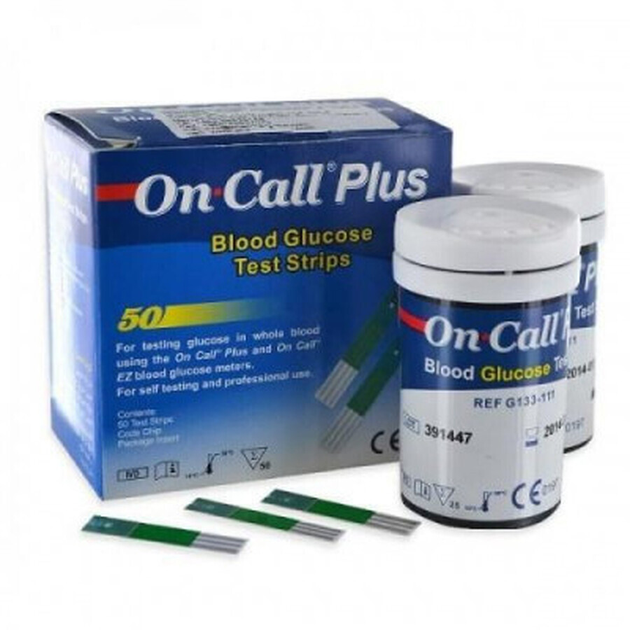 Teste glicemie On Call Plus, 50 bucati, Acon Laboratories