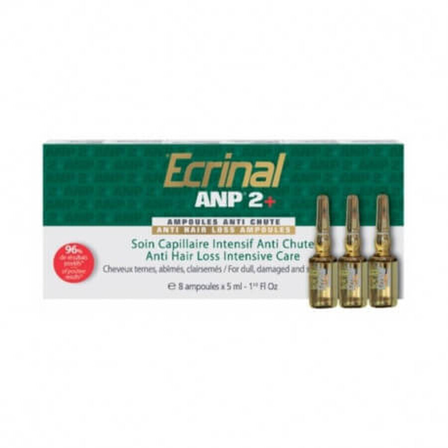 Tratament impotriva caderii parului Ecrinal ANP2+, 5 ml, 8 fiole, Asepta