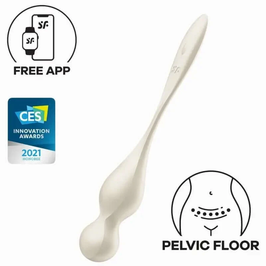 Satisfyer Love Birds boules de Kegel vibrantes blanc