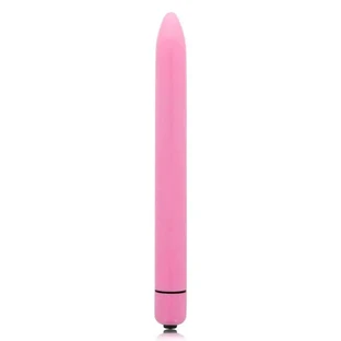 Glänzender schlanker Vibrator Intensives Rosa