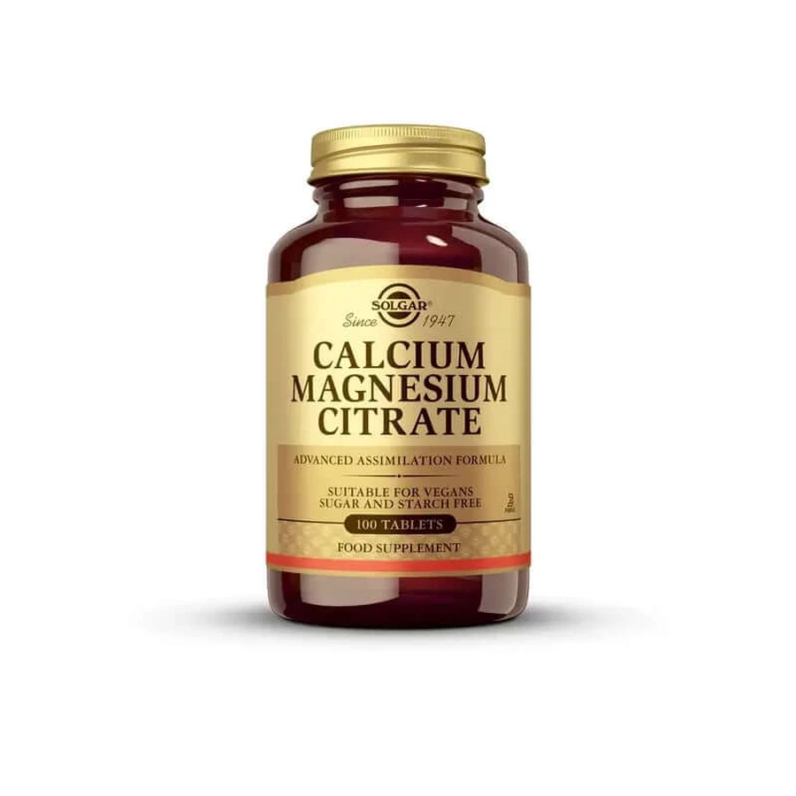 Solgar Calcium/Magnesium Citrate, 100 Tablets