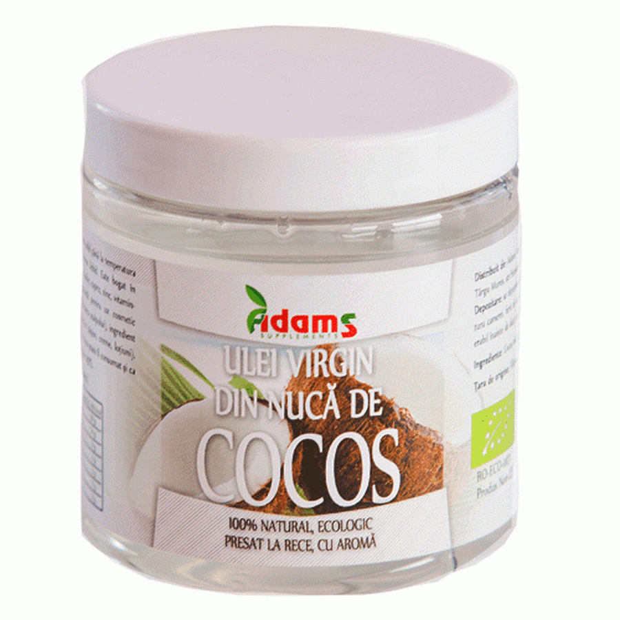 Kaltgepresstes Kokosnussöl, 250 ml, Adams Vision
