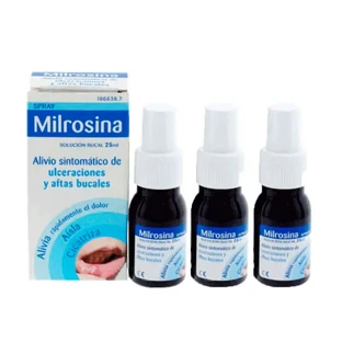 Milrosina+ Soluție orală spray, 3 x 25 ml