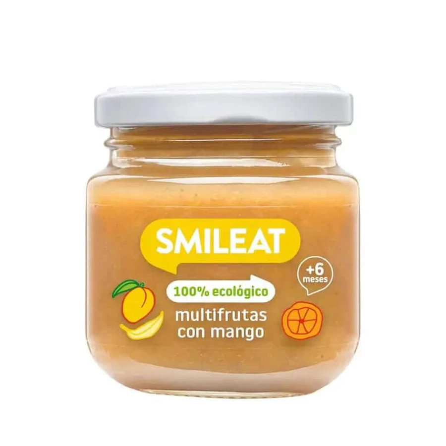 Smileat Bocal Multifruits avec Mangue, 130Gr