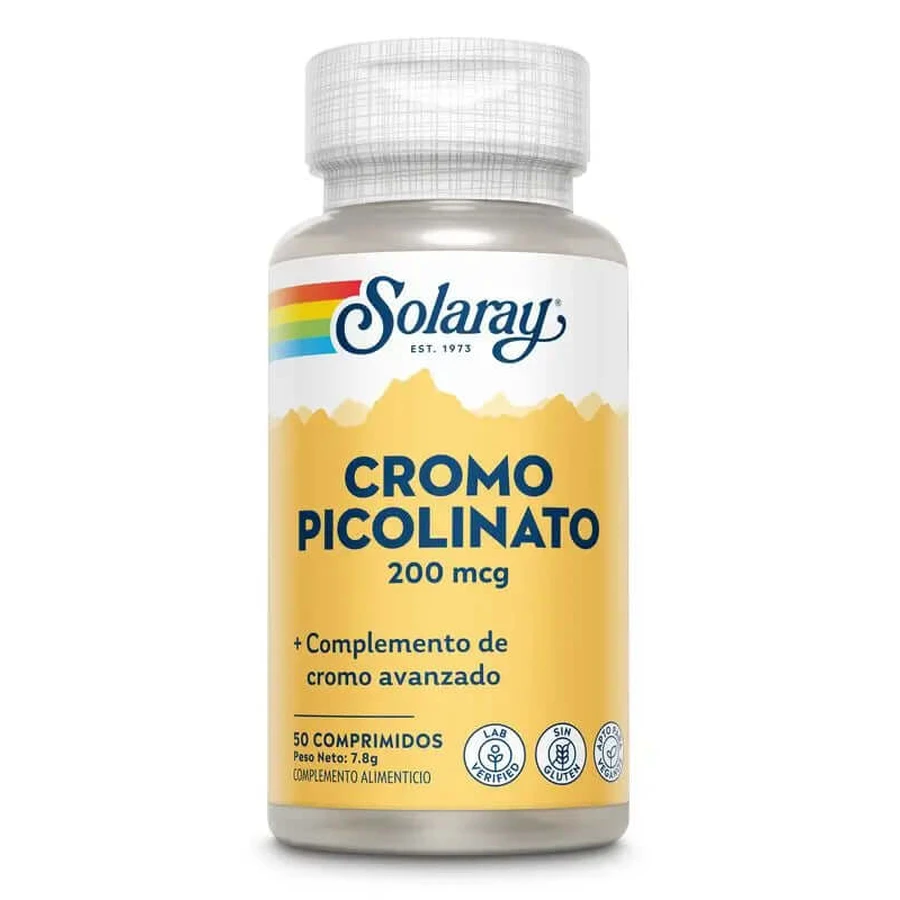 Solaray Chromium Picolinate, 50 Tabletas