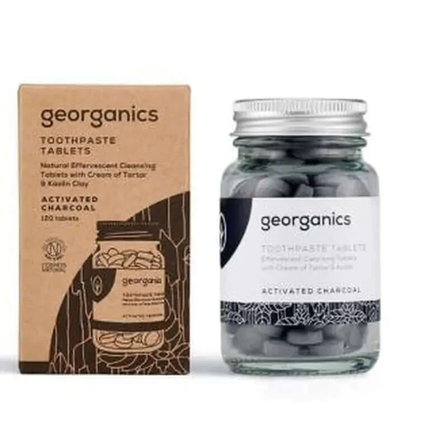 Georganics Dentifrice minéral au charbon actif 120Comp Eferves