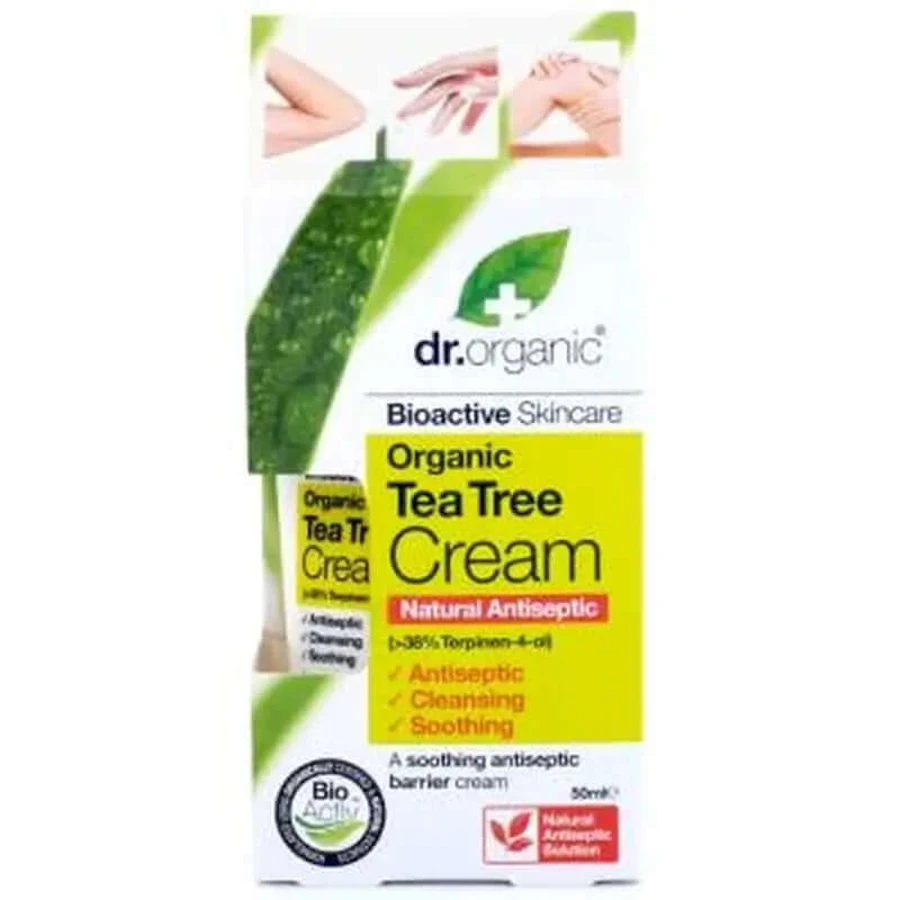 Dr.Organic Teebaum-Gesichtscreme Fettige Haut, 50 ml