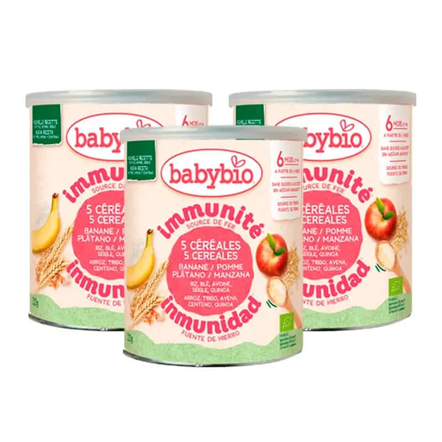 Babybio 5 Płatki zbożowe z owocami, opakowanie 3 x 220 g: ceny i cechy