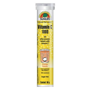 Vitamine C 1000 mg, 20 tabletten, Sunlife