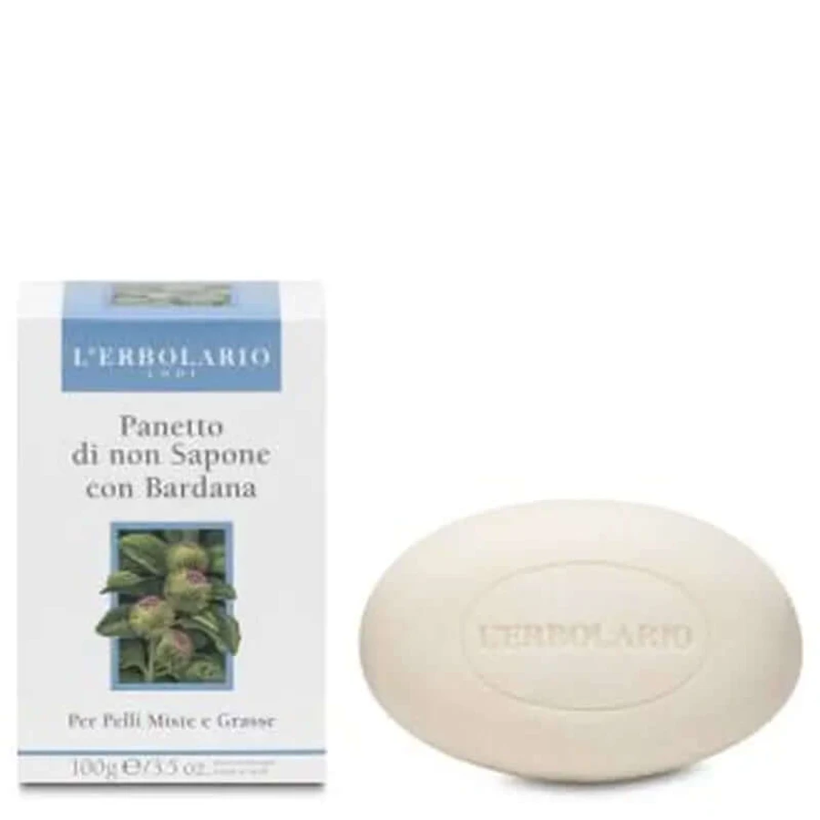 L'Erbolario Soap Without Soap Pastylka łopianowa do twarzy 100Gr: ceny i cechy