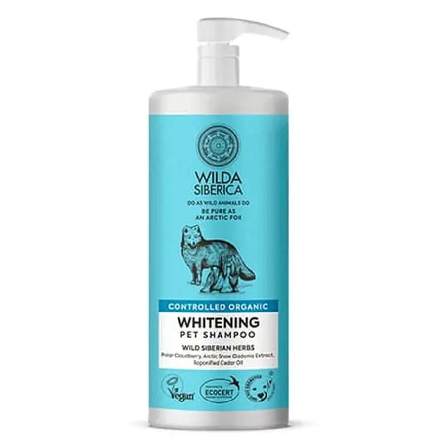 Wilda Siberica Șampon pentru blană albă pentru animale de companie, 1L