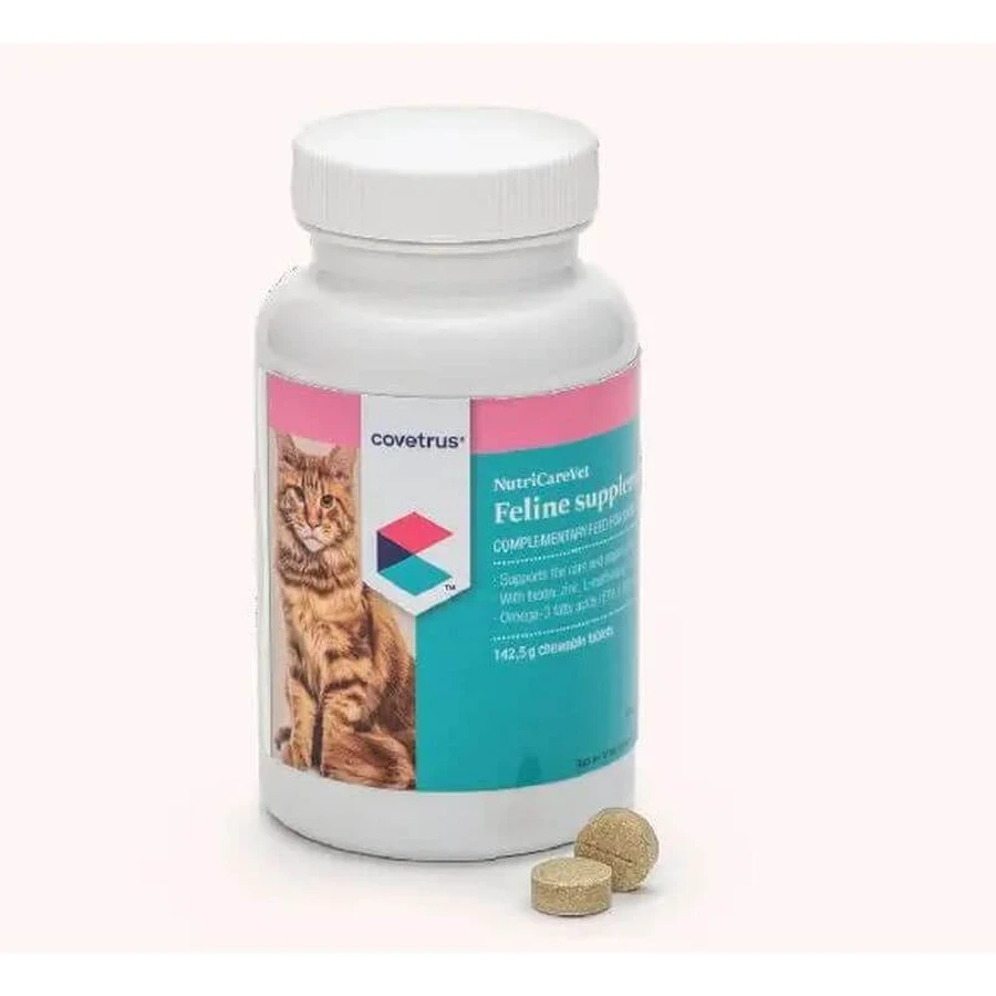 Covetrus Nutricarevet Supliment pentru piele și păr pentru pisici, 190Cpd