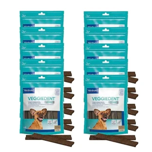 Virbac Veggiedent Fr3sh XS, gebitssnacks voor honden van zeer kleine rassen, pak 10 eenheden