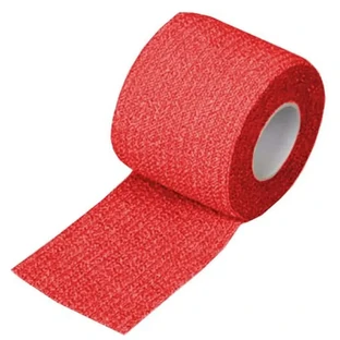 Cohesief Verbandband Rood 10Cmx4,5M, 1Delig