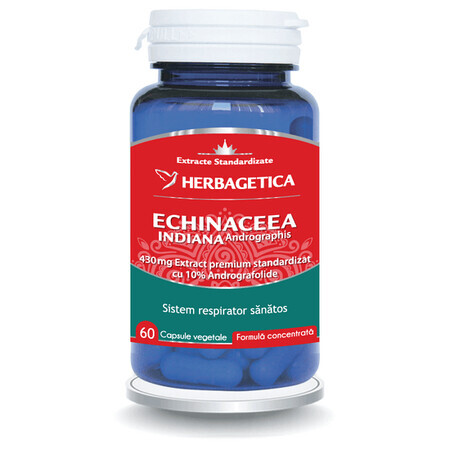 Echinacea Indiana, 60 Kapseln, Herbagetica