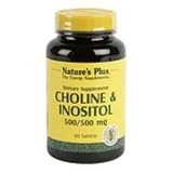 Natures Plus Choline + Inositol 500Mg, 60 tabletten