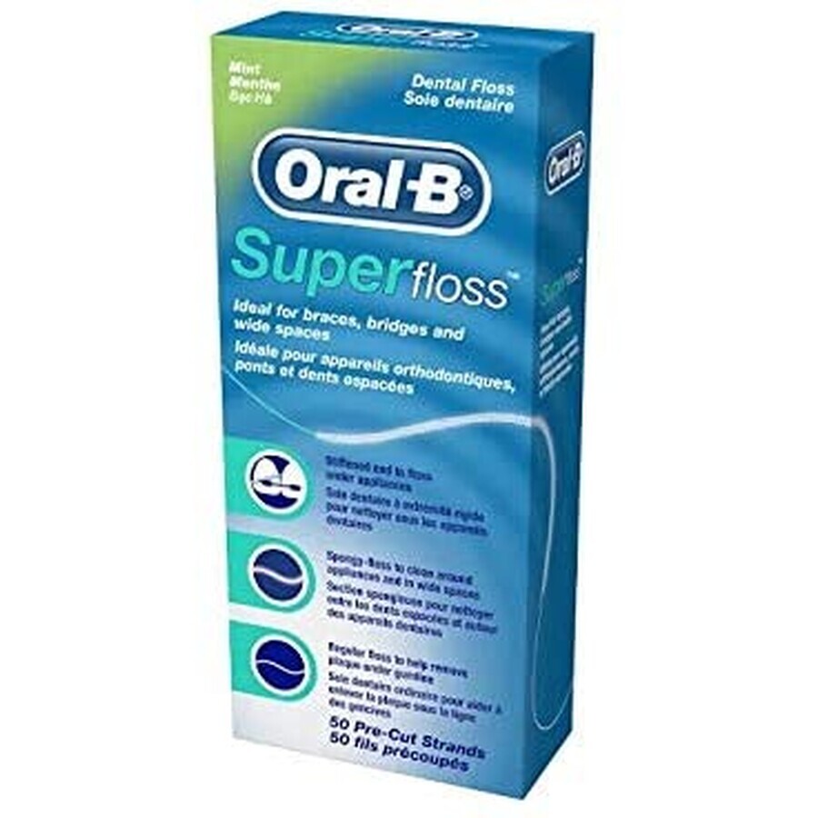 Super Floss, 50 pieces, Oral-B