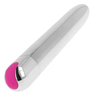 Ohmama Vibratoare Vibrator argintiu reîncărcabil 10 moduri 18.5 Cm