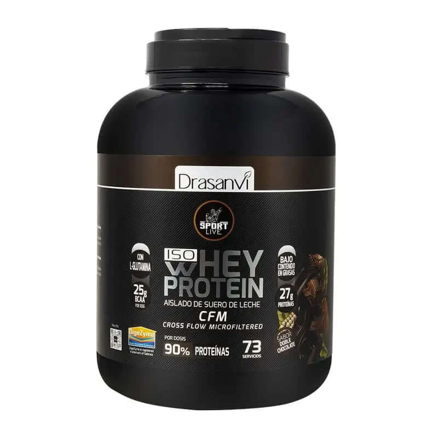 Drasanvi Sport Live Whey Protein Isolate Double Chocolate, 2 kg: ceny i cechy