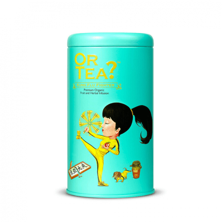 Grüner Tee mit Öko-Kräuteraufguss, Kung Flu Fighter, 100 g, Oder Tee