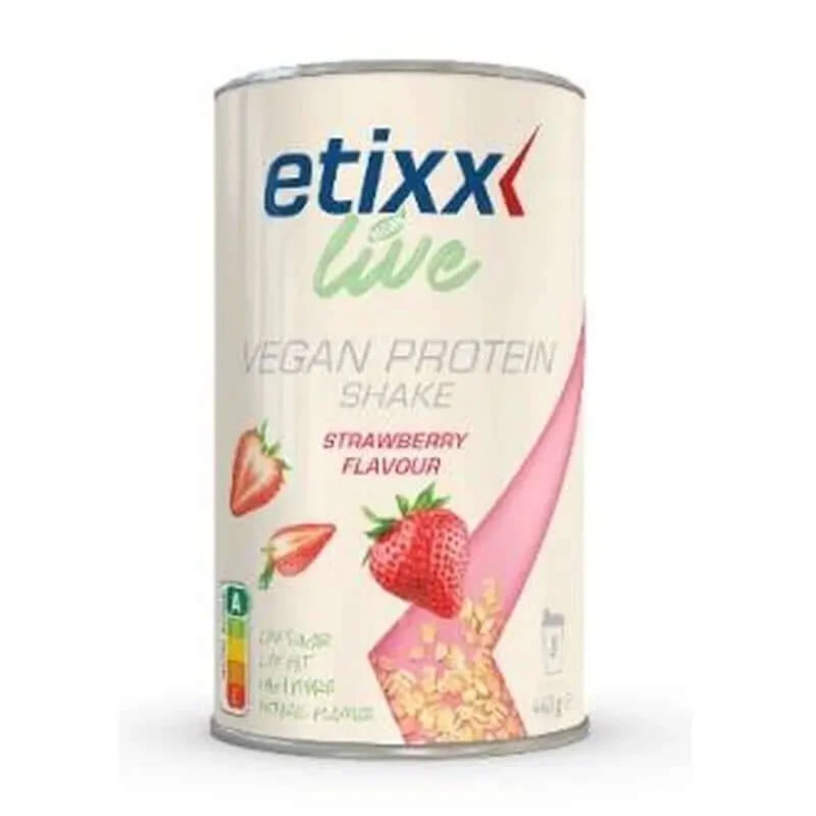 Etixx Live Vegan Protein Shake Căpșuni 548Gr