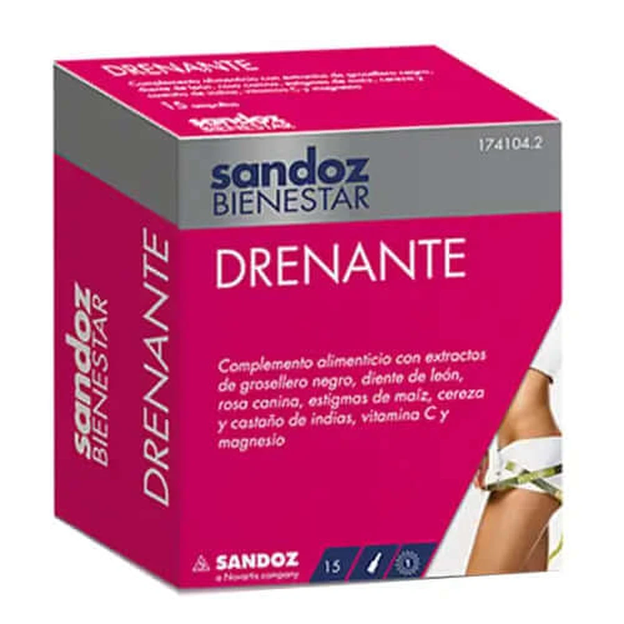 Sandoz Wellness cu scurgere 15 fiole