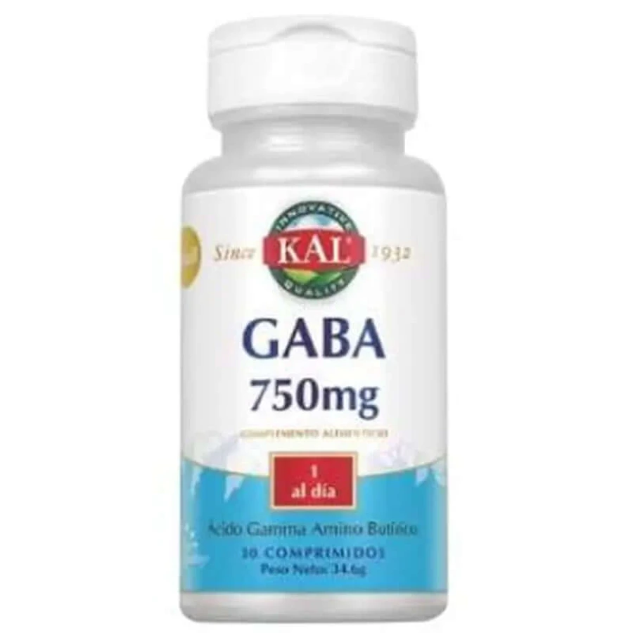 Solaray Gaba 750Mg. 30 Tabletten