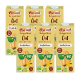Ecomil Veggie Drink Vanilla Flavor Bio Tetrabrik, Pack 6 x 1 liter