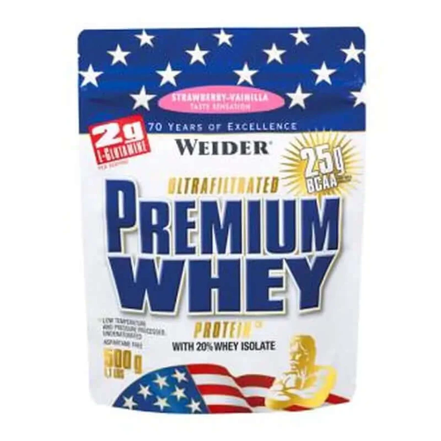Weider Weider Premium Molke Erdbeer-Vanille 500Gr