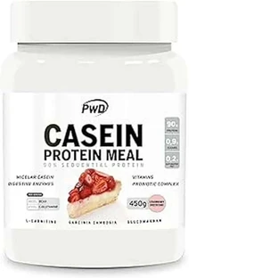 Pwd Caseim Caseim Protein Mahlzeit Erdbeer-Käsekuchen 450G Glas