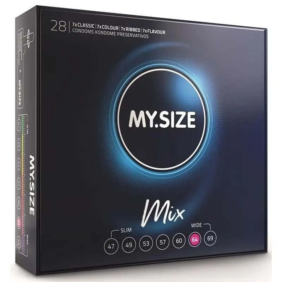 My Size Mix prezervative 64 Mm 28 unități