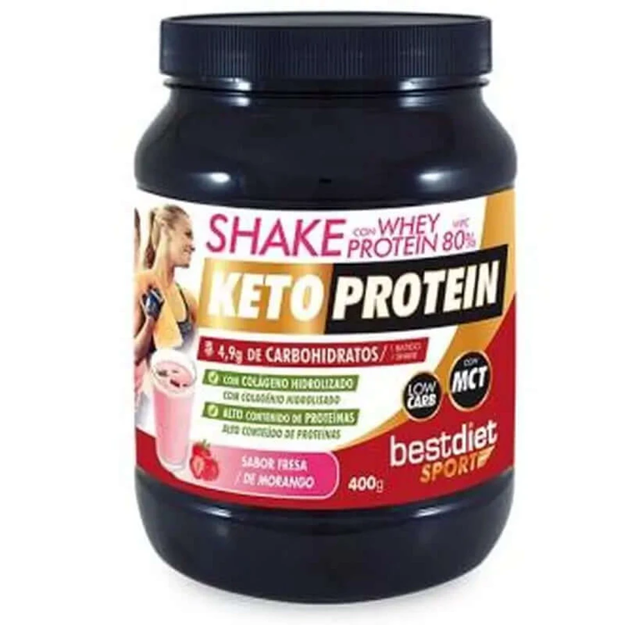 Keto Protein Shake Białko Serwatkowe 80% Smak Truskawkowy 400Gr: ceny i cechy