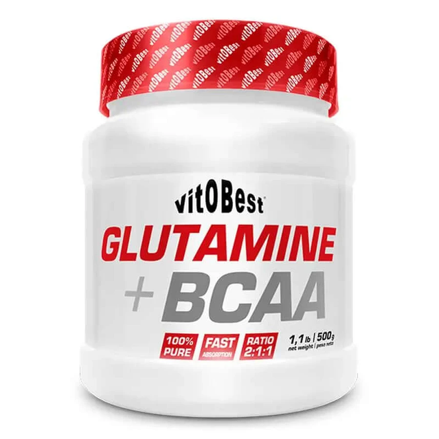 Vit.O.Best Glutamin+Bcaa-Komplex Zitronengeschmack, 500 Gr