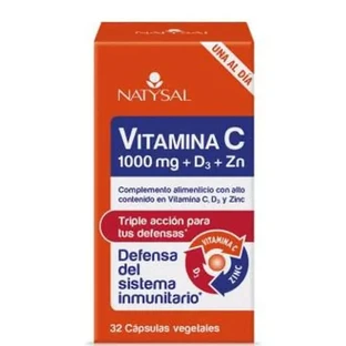Natysal Vitamina C 1000Mg. + D3 + Zinc 32Cap