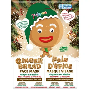 7 Heaven Maschera di Natale di pan di zenzero, 2 unità